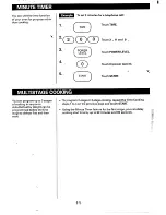 Предварительный просмотр 13 страницы Sanyo EM-607T Instruction Manual And Cooking Manual