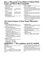 Предварительный просмотр 3 страницы Sanyo EM-870F Instruction Manual