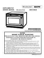 Предварительный просмотр 1 страницы Sanyo EM-C160US Service Manual Supplement