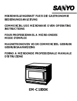 Preview for 1 page of Sanyo EM-C1800K Operating Instructions Manual