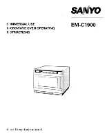 Sanyo EM-C1900 Instructions Manual preview