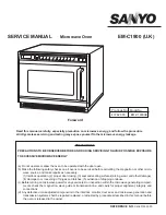 Предварительный просмотр 1 страницы Sanyo EM-C1900 Service Manual