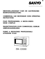 Предварительный просмотр 1 страницы Sanyo EM-C2000 Operating Instructions Manual