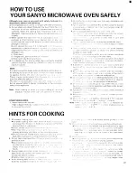 Preview for 5 page of Sanyo EM-C2000 Operating Instructions Manual