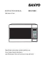 Предварительный просмотр 1 страницы Sanyo EM-C7586V Instruction Manual