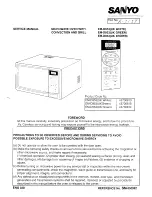 Sanyo EM-D953 Service Manual preview