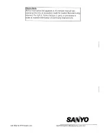 Предварительный просмотр 24 страницы Sanyo EM-G430 Service Manual