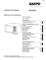 Предварительный просмотр 1 страницы Sanyo EM-G450 Instruction Manual