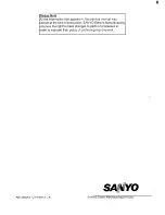 Предварительный просмотр 24 страницы Sanyo EM-G450 Service Manual