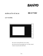 Предварительный просмотр 18 страницы Sanyo EM-G7786V Instruction Manual