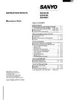 Sanyo EM-M105 Instruction Manual preview