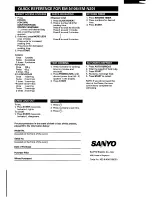 Предварительный просмотр 18 страницы Sanyo EM-M105 Instruction Manual