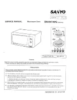 Preview for 1 page of Sanyo EM-M470WS Service Manual