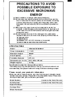 Предварительный просмотр 2 страницы Sanyo EM-MI07 Instruction Manual