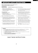 Предварительный просмотр 3 страницы Sanyo EM-N200 Instruction Manual