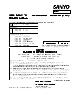 Sanyo EM-P472WS Service Manual preview