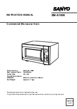 Предварительный просмотр 18 страницы Sanyo EM-S1000 Instruction Manual