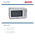 Sanyo EM-S105A Specification Sheet предпросмотр