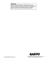 Предварительный просмотр 23 страницы Sanyo EM-S154 Service Manual