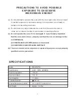 Предварительный просмотр 2 страницы Sanyo EM-S1577W Instruction Manual