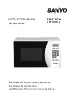 Предварительный просмотр 1 страницы Sanyo EM-S2587V Instruction Manual