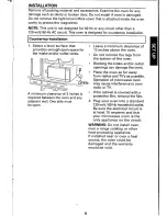 Предварительный просмотр 9 страницы Sanyo EM-S2588B Instruction Manual And Cooking Manual