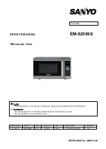 Sanyo EM-S2589S Service Manual preview