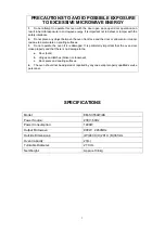 Предварительный просмотр 4 страницы Sanyo EM-S355AW/AS Instruction Manual