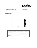 Preview for 1 page of Sanyo EM-S3579V Instruction Manual