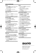 Предварительный просмотр 42 страницы Sanyo EM-S5120B Instruction Manual And Cooking Manual