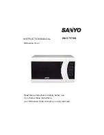 Preview for 1 page of Sanyo EM-S7579W Instruction Manual