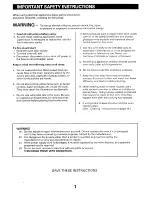 Preview for 3 page of Sanyo EM-S889 Instruction Manual