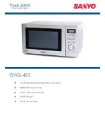 Предварительный просмотр 1 страницы Sanyo EM-SL40S Specification Sheet