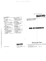 Preview for 2 page of Sanyo EM-U1000B Instruction Manual And Cooking Manual