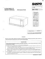 Sanyo EM-V758 Supplement Of Service Manual preview