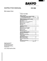 Предварительный просмотр 1 страницы Sanyo EM-V890 Instruction Manual