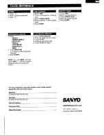 Предварительный просмотр 23 страницы Sanyo EM-V890 Instruction Manual