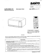 Sanyo EM-V890 Service Manual Supplement preview