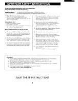 Предварительный просмотр 3 страницы Sanyo EM-X400 Instruction Manual