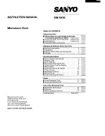 Preview for 1 page of Sanyo EM-X410 Instruction Manual