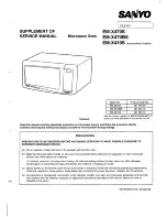 Preview for 1 page of Sanyo EM-X410S Supplement Of Service Manual