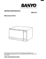 Предварительный просмотр 1 страницы Sanyo EM-X4111 Instruction Manual