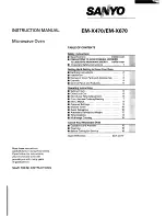 Sanyo EM-X470 Instruction Manual предпросмотр