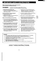 Предварительный просмотр 3 страницы Sanyo EM-X470 Instruction Manual