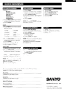 Предварительный просмотр 24 страницы Sanyo EM-X680 Instruction Manual