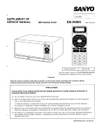 Preview for 1 page of Sanyo EM-X680S Service Manual