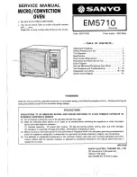 Sanyo EM5710 Service Manual preview