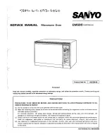 Sanyo EM590 Service Manual preview