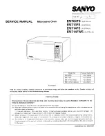 Предварительный просмотр 1 страницы Sanyo EM704TS Service Manual