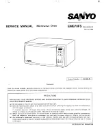 Preview for 1 page of Sanyo EM870FS Service Manual